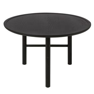 Zago Table basse chêne noir ronde D 70 cm 3 pieds - Publicité