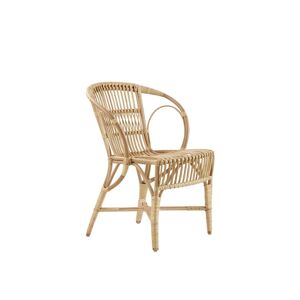 Chaise repas en rotin naturel Jaune 60x81x62cm