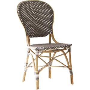 Sika Design Chaise repas en rotin et fibre synthetique cappuccino