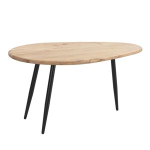 Rendez-Vous Déco Table basse ovale en bois d'acacia Marron 100x50x60cm