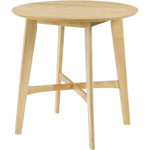 Rendez-Vous Deco Table de bar ronde Noto 4 personnes en bois clair naturel D90 cm