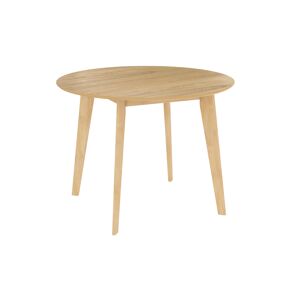Rendez-Vous Deco Table ronde 4 personnes en bois clair D100 cm