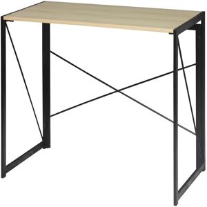 Calicosy Bureau pliable style industriel - Longueur 100 cm - Marron