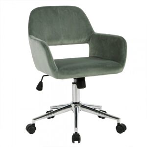 Calicosy Fauteuil de bureau en velours ajustable