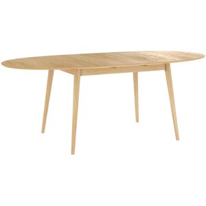 Rendez-Vous Deco Table ovale 6/8 personnes extensible en bois clair 170/200 cm Marron 170x75x90cm