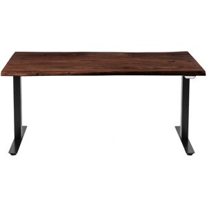 Kare Design Bureau réglable assis-debout acacia brut et acier noir L180