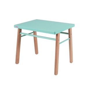 Combelle Bureau enfant en bois coloris naturel et vert menthe 50x43x40cm Vert 50x43x40cm