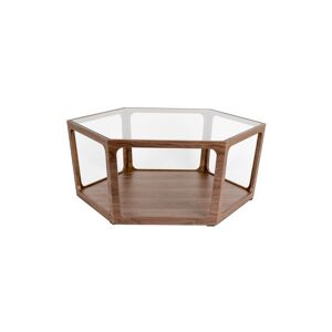 Dutchbone Table basse en verre et bois marron Marron 93x34x80cm