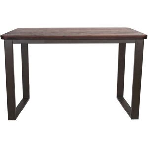 Mathi Design Table repas 120 cm bois massif fonce Marron 120x75x70cm