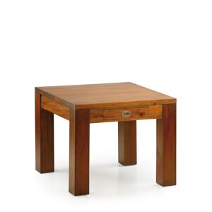 MOYCOR Table basse en bois d'acajou marron L 60 cm