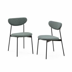 sweeek Lot de 2 chaises scandinaves vert Vert 43x79x50cm