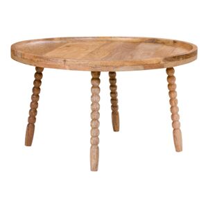 Meubles & Design Table basse ronde 60cm style retro en bois