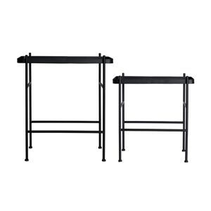 Lastdeco Table Basse en Fer Noir 55x38x60 cm - Publicité