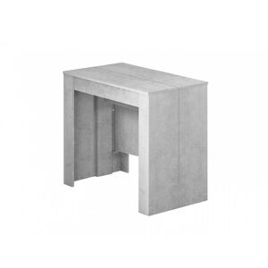 Dmora Table extensible effet bois-beton 51/237x90 cm