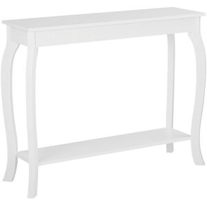 Beliani Table console blanche