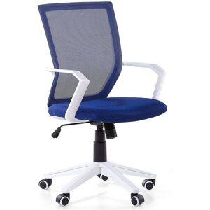 Beliani Chaise de bureau couleur bleu foncé réglable en hauteur - Publicité