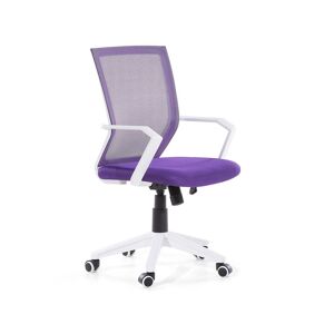 Beliani Chaise de bureau violet foncé réglable en hauteur - Publicité