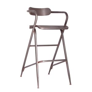 Lastdeco Tabouret en Fer, de couleur Gris, 48x55x99 cm - Publicité