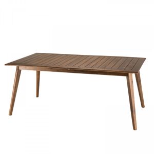 MACABANE Table de jardin rect. extensible en acacia 8/10 personnes Marron 180x75x100cm