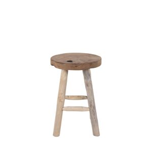 House Nordic Tabouret en teck H45cm naturel