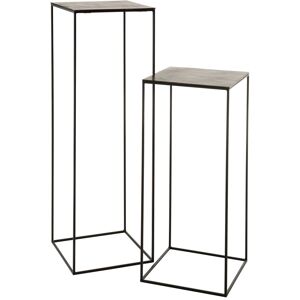 Meubles & Design Tables d'appoint gigognes en metal noir