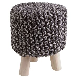 Aubry Gaspard Tabouret bas en coton