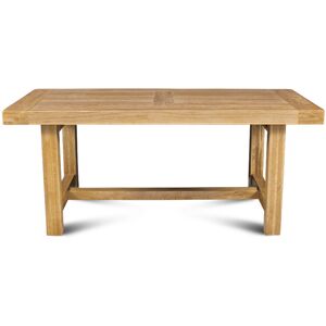 Hellin Table de ferme campagnarde bois chene massif L180 Marron 180x76x90cm