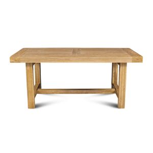 Hellin Table de ferme campagnarde bois chene massif L180 Marron 180x76x90cm