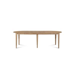 Hellin Table ronde 6 pieds fuseau 105 cm + 3 rallonges bois Marron 105x74x105cm