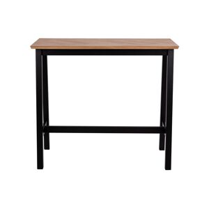 Hellin Table haute rectangulaire en bois L120 Marron 120x105x60cm
