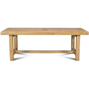 Hellin Table de ferme bois chene massif L220 Marron 220x76x90cm