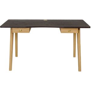 Hellin Bureau en bois scandinave avec 2 tiroirs - Publicité