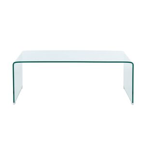 Baita Table basse verre trempé transparent 120cm