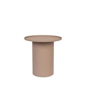 Drawer Table d'appoint ronde en métal D45,5cm rose Rose 46x45x46cm
