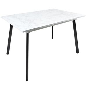 Toilinux Table extensible pour 4 a 6 personnes gris