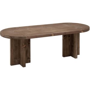 Decowood Table basse en bois de sapin marron 120x40cm - Publicité