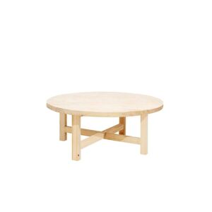 Decowood Table basse en bois de sapin naturel Ø80x35cm - Publicité