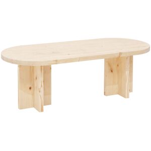 Decowood Table basse en bois de sapin naturelle 120x40cm - Publicité