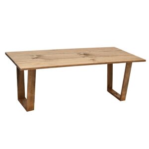 Decowood Table basse en bois de pin vieilli Marron 120x45x60cm