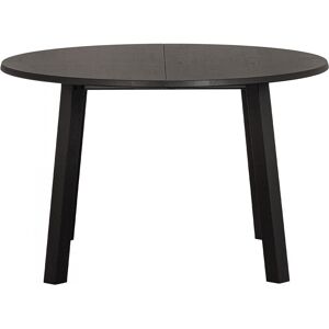 WOOOD Table de repas ronde extensible en chêne noir D 120 - Publicité