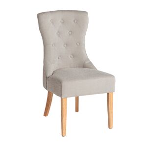 Lastdeco Chaise en Polyester Gris, 51x60x94 cm