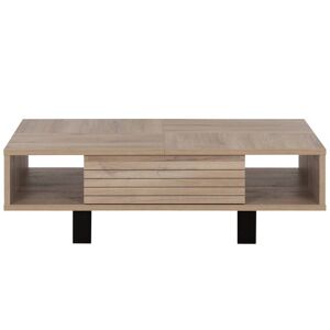 CAMIF Table basse en Panneaux Particules Marron 120x36x70cm