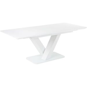 Beliani Table extensible en mdf 6 personnes L160 200