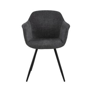 Meubles & Design Chaise avec accoudoirs en tissu gris