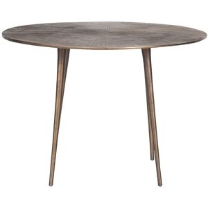 Signature Table basse ronde métallisée Soleil Diam. 68cm - Marron Marron 68x46x68cm