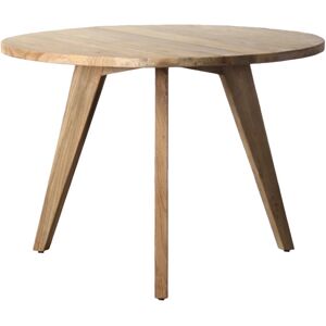 Mathi Design Table repas ronde en bois D 105 Marron 0x74x105cm