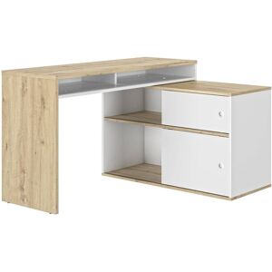 CAMIF Bureau modulable effet bois et blanc - Publicité