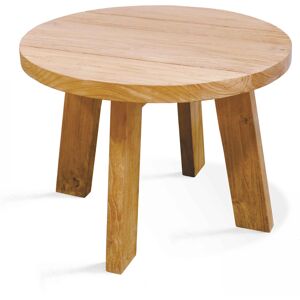 Oviala Table basse en teck recycle massif