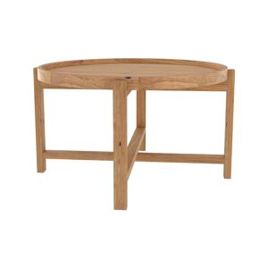 Rendez Vous Deco Table basse ronde en bois de teck recycle D70 cm Marron 70x38x70cm