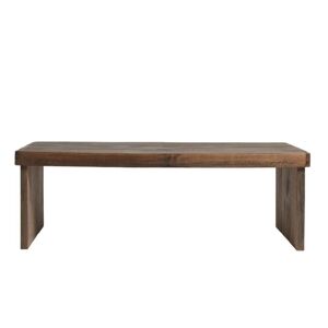 Hannun Table basse en bois massif recupere de couleur beige